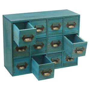 12 Drawer Wooden Spice Cabinet - Picture 1 of 22