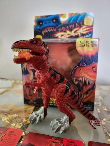 Primal Rage Diablo Twist and Thrash Series 2 Extremely Rare HTF Figure With Box Cover