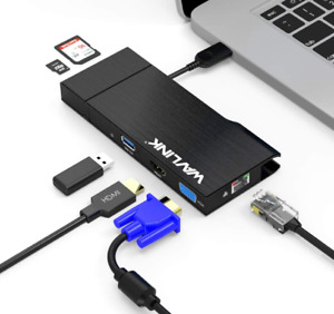 WavLink USB 3.0 Mini Dock WL-UG49DH2 DMI/VGA, Gigabit Ethernet, 9-in-1