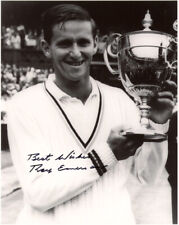 ROY EMERSON SIGNED AUTOGRAPHED 8x10 PHOTO CELEBRATED TENNIS LEGEND BECKETT BAS