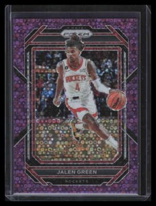 2022-23 Panini Prizm Prizms Fast Break Purple Refractor 181 Jalen Green 44/75