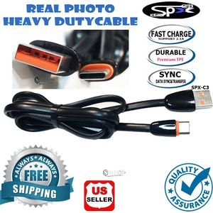 Durable FAST TPE USB Type C Noodle Charging Data SYNC Power Cable Flexible Cord - Picture 1 of 3