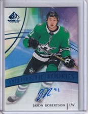 2020-21 UPPER DECK SP GAME USED AUTHENTIC ROOKIES JASON ROBERTSON AUTO RC # 146