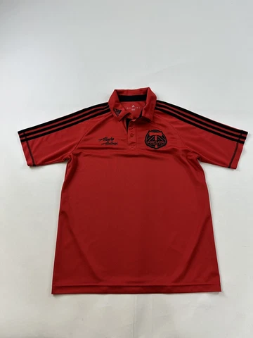 Portland Timbers Polo Shirt Mens Small Red Short Sleeve Adidas Cover