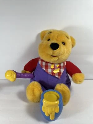 Disney Mattel Winnie The Pooh 1999 Interactivo Peluche Talk Movimiento Probado Foto 1 de 4