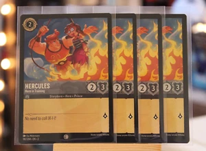 Disney Lorcana Play Set - Hercules Hero in Training - 182/204 NM+ NON-Foil x4 - Picture 1 of 1