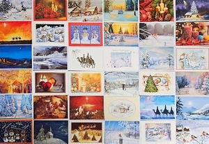 Weihnachtskarten Grußkarten Klappkarte MFK Mund- und Fußmaler Künstler Verlag - Bild 1 von 21