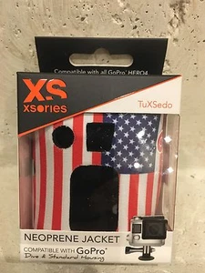 XSories Tuxsedo Neoprene Housing Jacket for GoPro, USA Flag  - Picture 1 of 5