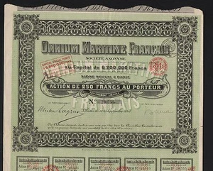 OMNIUM MARITIME FRANCAIS 1919 (A) - Picture 1 of 1