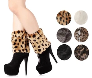 Lo último Legging Calcetines Suave Imitación Piel Tobillo Piernas Calentadores Esponjosos Zapatos Manga Cubierta - Imagen 1 de 7