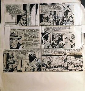 MARIJAC. Jim Boum. Planche originale n°10 pour un épisode de FAR WEST MAGAZINE - Picture 1 of 1