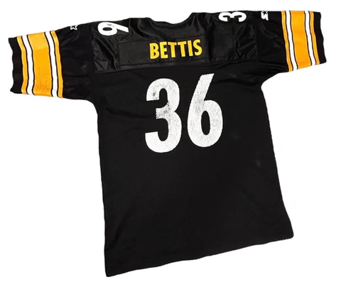 Vintage Pittsburgh Steelers Jersey Mens XL Sz 52 Jerome Bettis Starter Black Cover