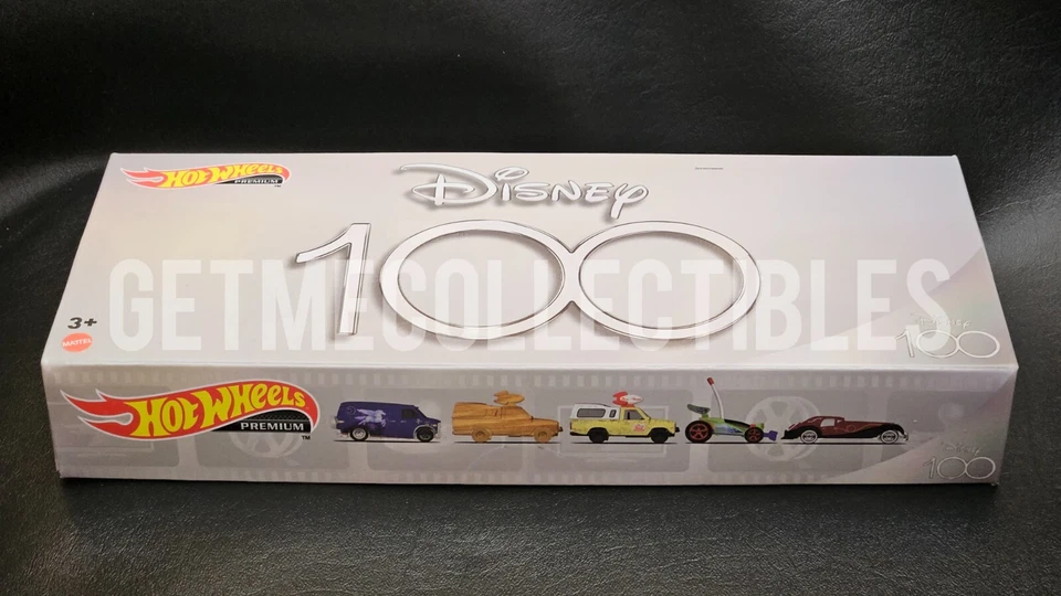 HOT WHEELS DISNEY 100 PLATINUM ANNIVERSARY PIXAR PIZZA PLANET 5 PACK SAVE 6% GMC - Image 1 of 4
