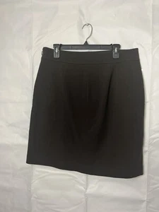 Gonna da donna marrone Talbots taglia 10 ginocchio lunghezza laterale con cerniera tasche elastiche - Foto 1 di 6