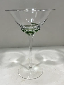 Vaso de cóctel Martini pintado en 3D remolino verde - Imagen 1 de 2
