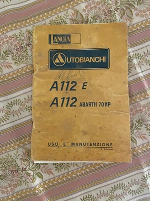 Manuale d' uso e manutenzione AUTOBIANCHI A112E e A112 ABARTH 70HP - Immagine 1 di 4