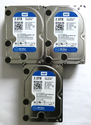 3 Stück Western Digital 2.0TB Model: WD20EZRZ 3.5" HDD SATA 64MB Cache RPM: 5400 - Bild 1 von 4