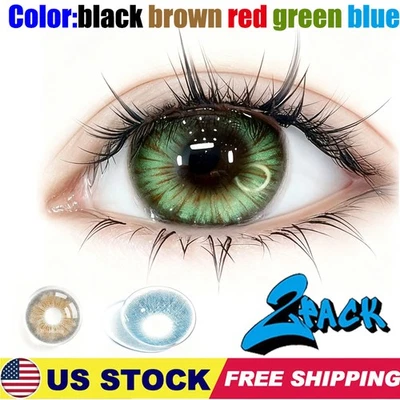 5Color 2-Piece Contact Lenses/ Contact Lens Travel Kit Cute Contact Case Holder - Image 1 of 4
