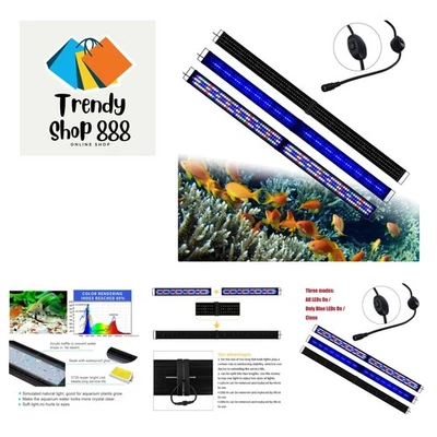 Multi-Color LED Aquarium Light 72-84 Inch with Extendable Brackets - Adjustable - Image 1 of 4