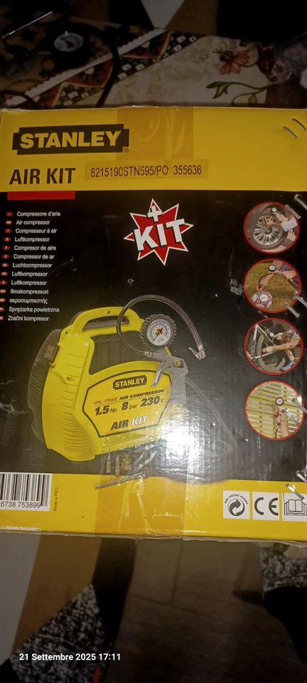Stanley Air Kit compressore aria portatile - Immagine 1 di 1
