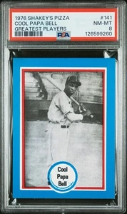 Shakey's Pizza Cool Papa Bell 1976 #141 PSA 8 casi nuevo-como nuevo ¡poco pop!! - Imagen 1 de 2