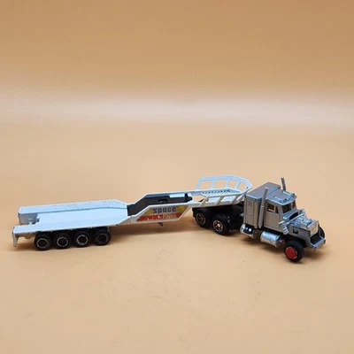 Vintage Majorette Kenworth Space 3000 Diecast Semi Truck 1:87 Lowboy Trailer Fra - Image 1 of 4