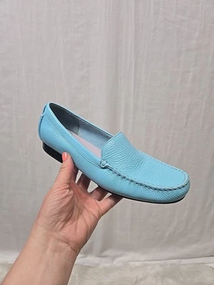 Zapatos Mocasines Talbots Cuero Guijarro Para Mujer 6.5N Azul Sin Cordones Estilo Mocasines Foto 1 de 4