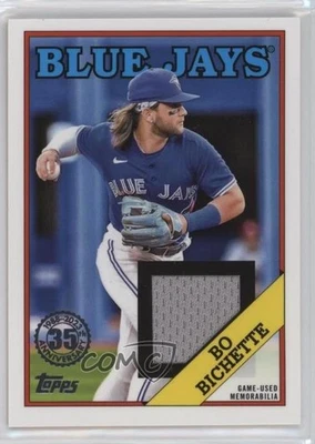2023 Topps Series 1 1988 Topps Baseball Relics Bo Bichette #88R-BBI - Image 1 of 2
