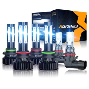 For GMC Sierra 1500 2003-2006 - 6x 6000K LED Bulbs Combo Headlights Fog Lights - Picture 1 of 9