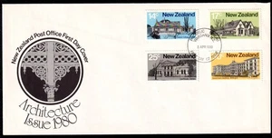 New Zealand 1980 Architecture First Day Cover FDC SC 707-710 - Picture 1 of 1