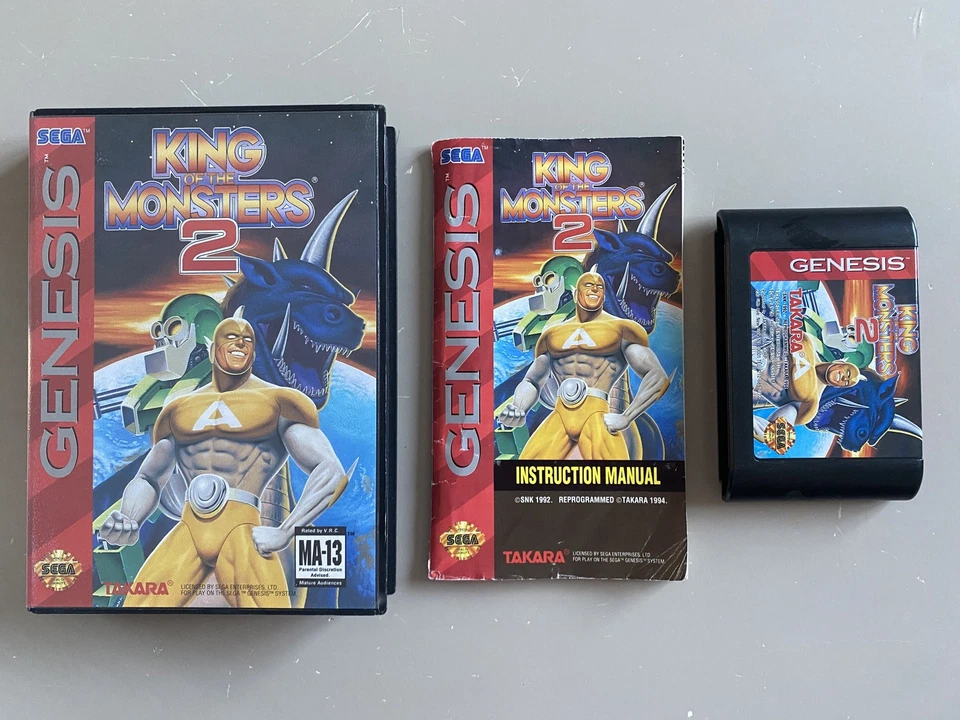 King of the Monsters 2, Sega Genesis Megadrive, NTSC Complete - Image 1 of 4
