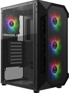 GAMDIAS AURA GC1 ATX Mid Tower Gaming Computer PC Gehäuse mit seitlichem Hartglas, - Bild 1 von 7
