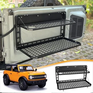 Foldable Rear Door Tailgate Table Storage Cargo Shelf for Ford Bronco 2021-2024 - Picture 1 of 14