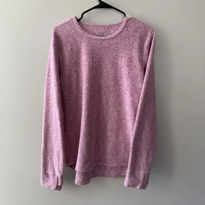 Suéter Cuddl Duds para mujer rosa talla XL clima derecho elástico polar agujeros para los pulgares Foto 1 de 4