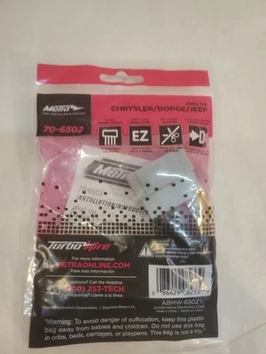 Arnés de cableado Metra 70-6502 para vehículos Chrysler/Dodge/Jeep 2002-2007 seleccionados Foto 1 de 3