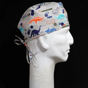 Dinosaur Theme Scrub Hat - Picture 1 of 1