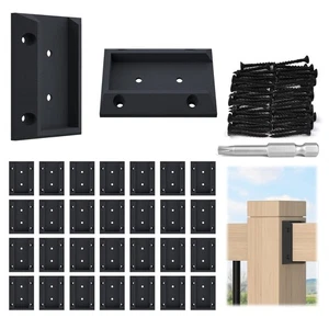 Kit de soporte de riel conectores soportes de barandilla de cubierta Muzata 30 piezas para 2x4 - Imagen 1 de 6