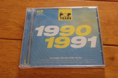 The Pop Years 1990 1991 2CD Compilation 40 Classic 90s Pop Hits 2009 New Best Of - Image 1 of 2