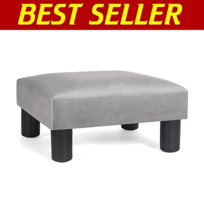 Stylish Compact Ottoman Foot Stool - Lightweight with Anti-Skid Legs & Storage - Image 1 of 4