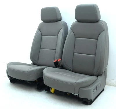 Chevy Silverado LTZ 2019 2020 2021 2022 GMC SIERRA ASIENTOS DELANTEROS CUERO ELÉCTRICOS Foto 1 de 4