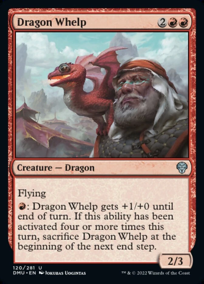 Magic the Gathering (mtg): DMU: Dragon Whelp - Foil - Image 1 of 1