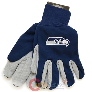 Seattle Seahawks  Sports Utility Gloves NFL Men's Work  Gloves Non Skid  - Picture 1 of 1