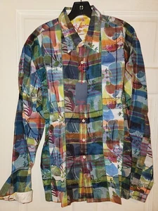 Robert Graham  Limited Edition Euro  Button Down Sport Shirt Juluca Large  - Picture 1 of 13