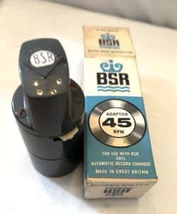 GRAU BSR 45 RECORD ADAPTER SPINDELADAPTER NOS BLUE BOX GROSSBRITANNIEN - Bild 1 von 10