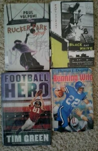 Lot Of 4 Basketball & Football Books! Tim Green, Dygard, Volponi ex-lib - Picture 1 of 9