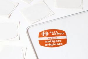 Adesivo Vetrofania "ANTIGELO ORIGINALE" Alfa Romeo GIULIA ALFETTA ALFASUD GT GTV - Foto 1 di 1
