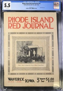 CGC 5,5 JUNIO 1928 RHODE ISLAND DIARIO ROJO CUBIERTA BABE RUTH - Imagen 1 de 2