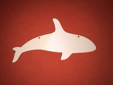 10 ORCA / KILLER WHALE 20cm SHAPE WOODEN PLAQUE SEASIDE GIFT HANGING CRAFT TAG