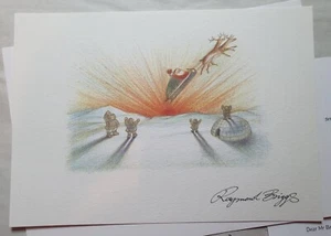 PADRE NAVIDAD RAYMOND BRIGGS 2004 LTD. EDICIÓN FIRMA IMPRESA - R-60 - Imagen 1 de 2