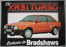 Bradshaws Ford Escort XR3i Turbo Brochure